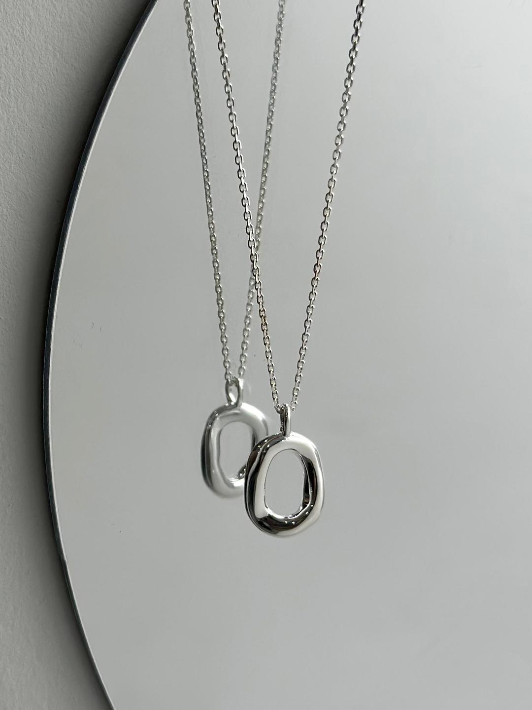 툭 [당일발송] 실버925 오! 은 체인목걸이