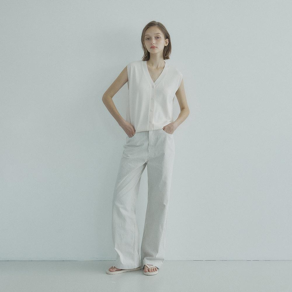 stripe cotton pants (2color)