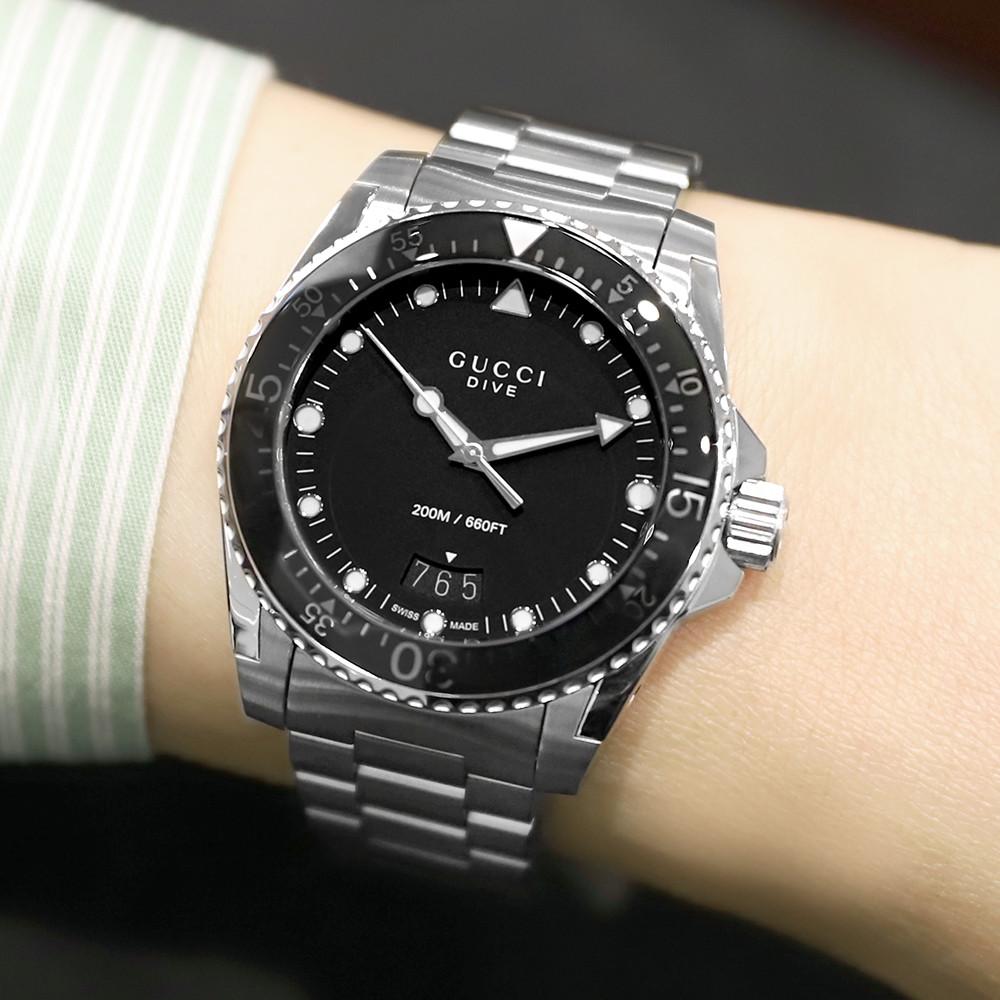 구찌 다이브 남성시계 YA136301A 백화점 AS가능