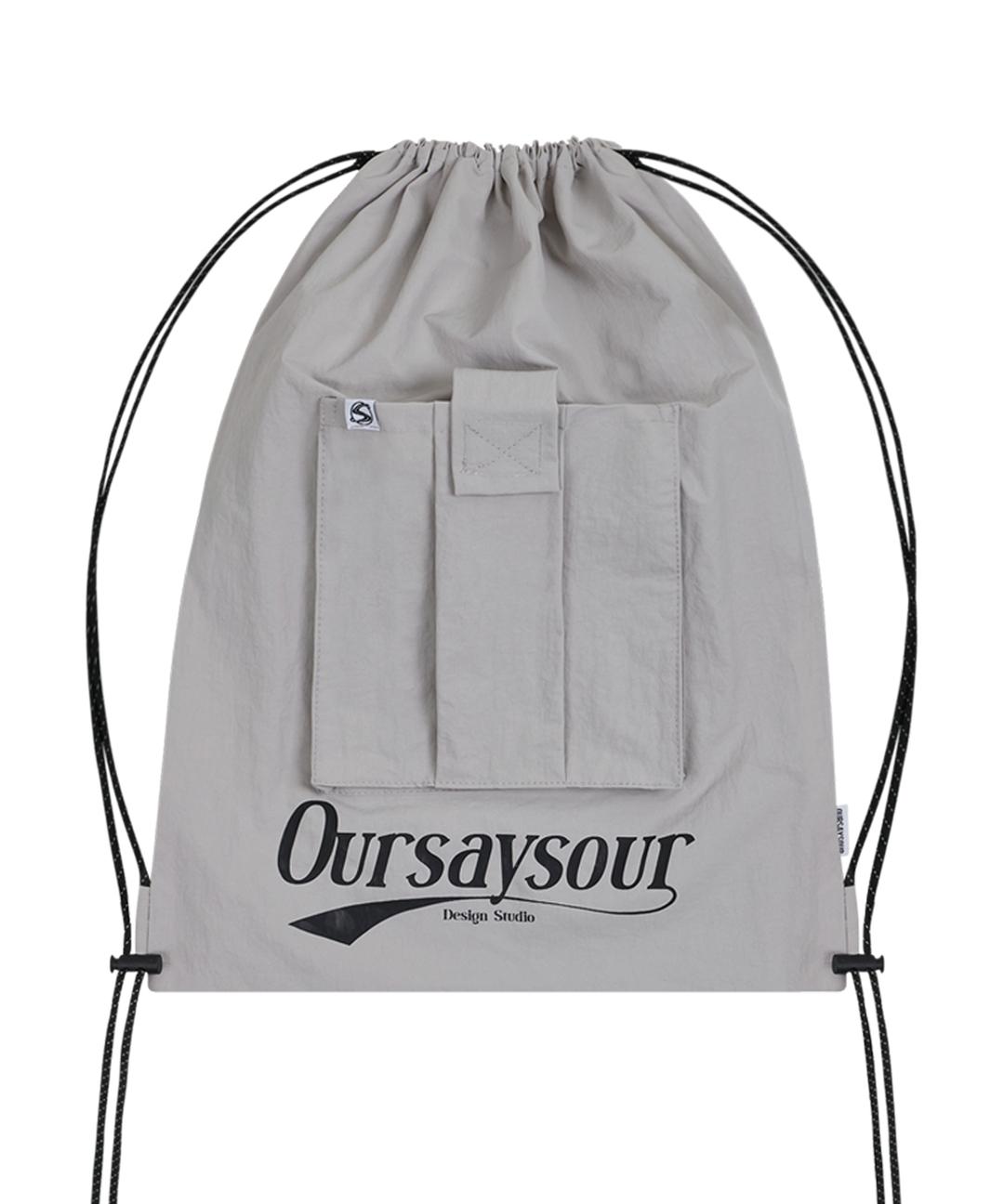 [7월 4일 배송] 카고 스포티 스트링 백팩 그레이