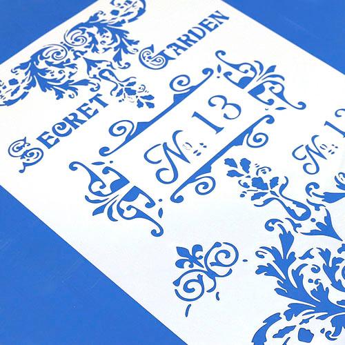 스탠실 도안-시크릿 가든 B-01-046