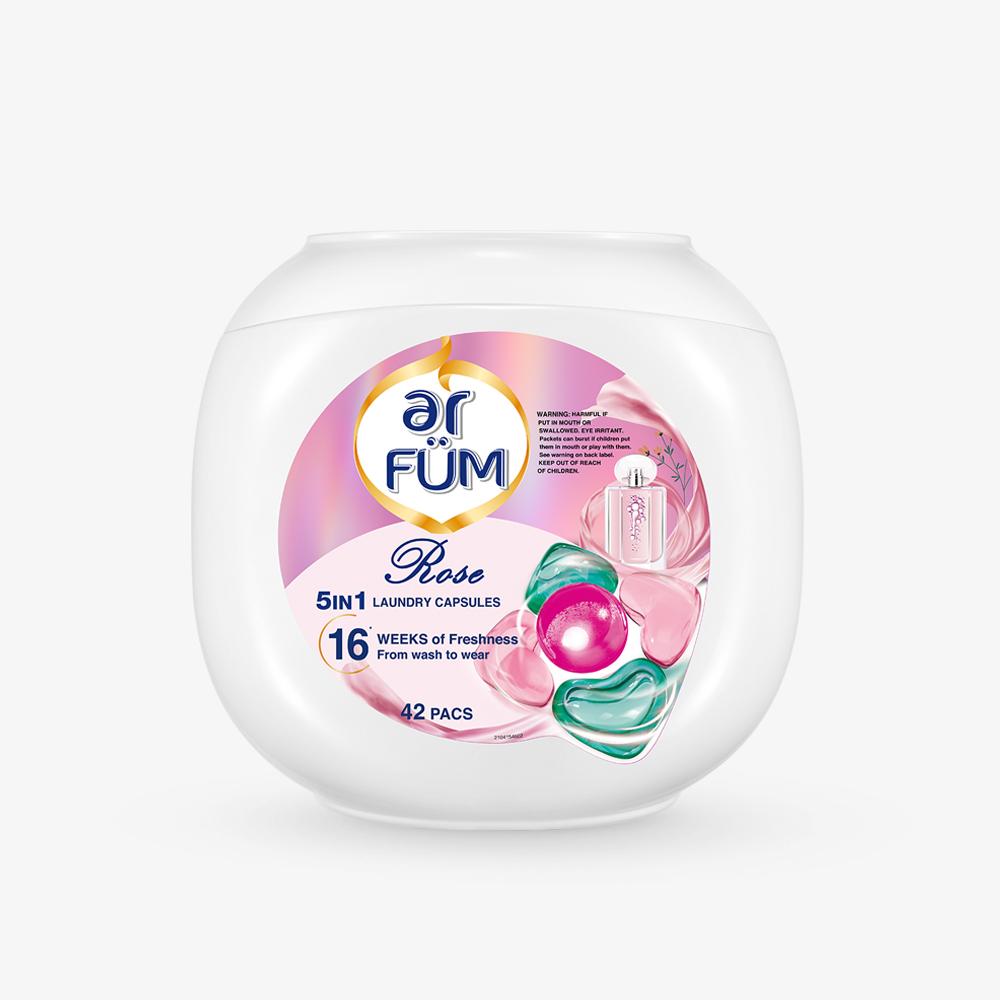 [본품] 아로퓸 캡슐세제 5in1 로즈가든 (42개입)