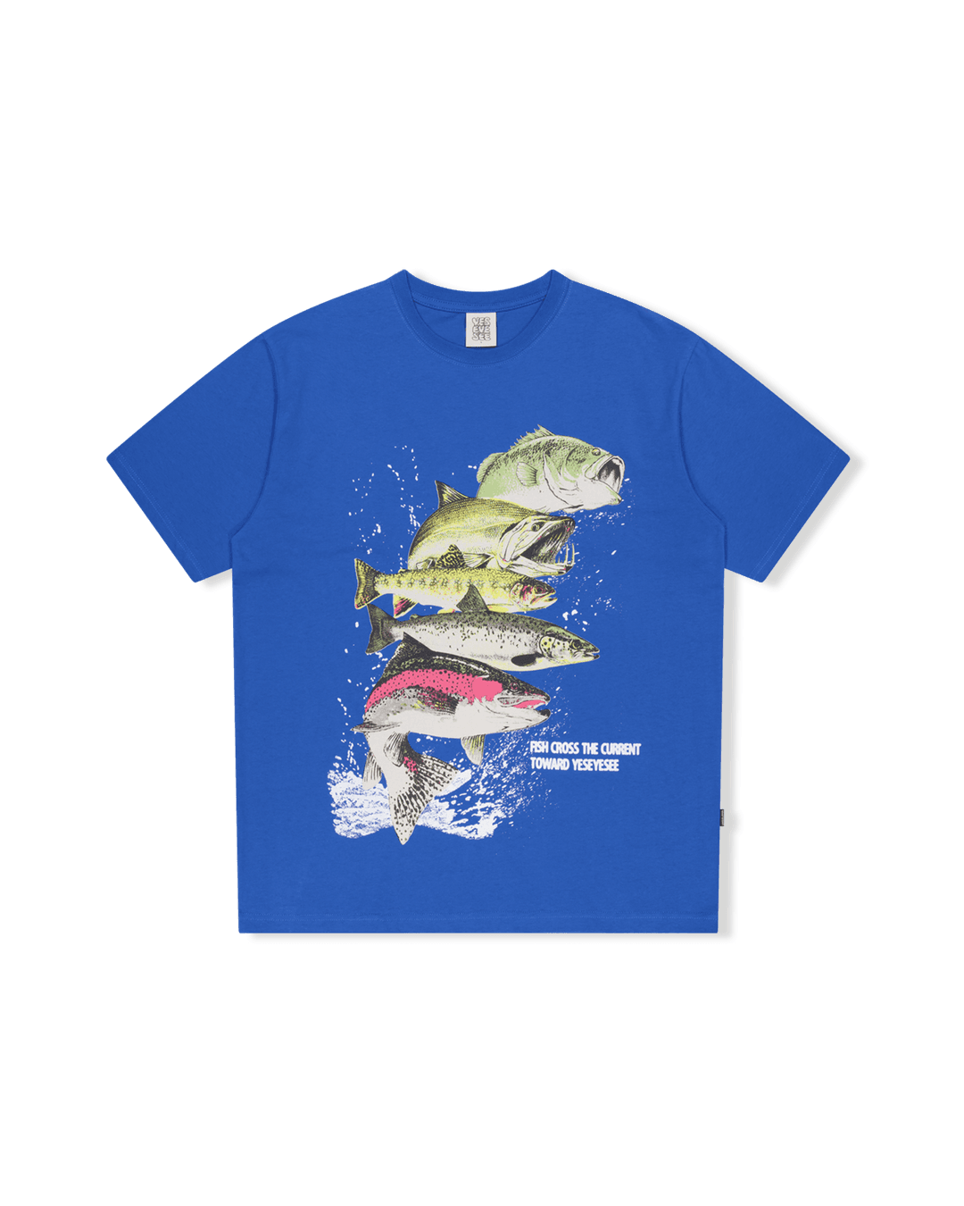 Y.E.S Fishes Tee Blue