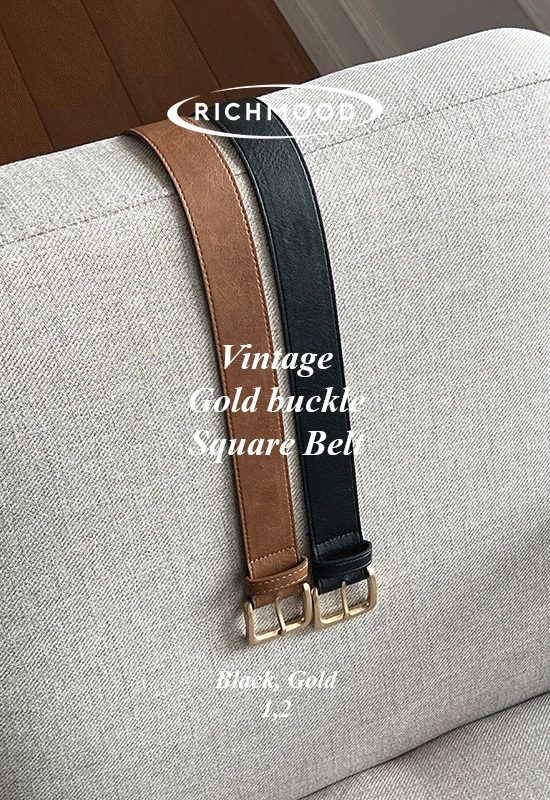 Made. 브루 vintage gold belt (2color)