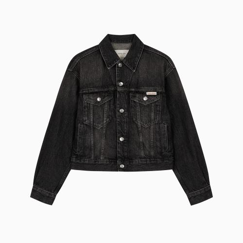 여성 90s 블랙 데님 트러커 47B741G RDD