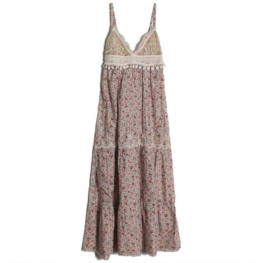 tank-top flower onepiece