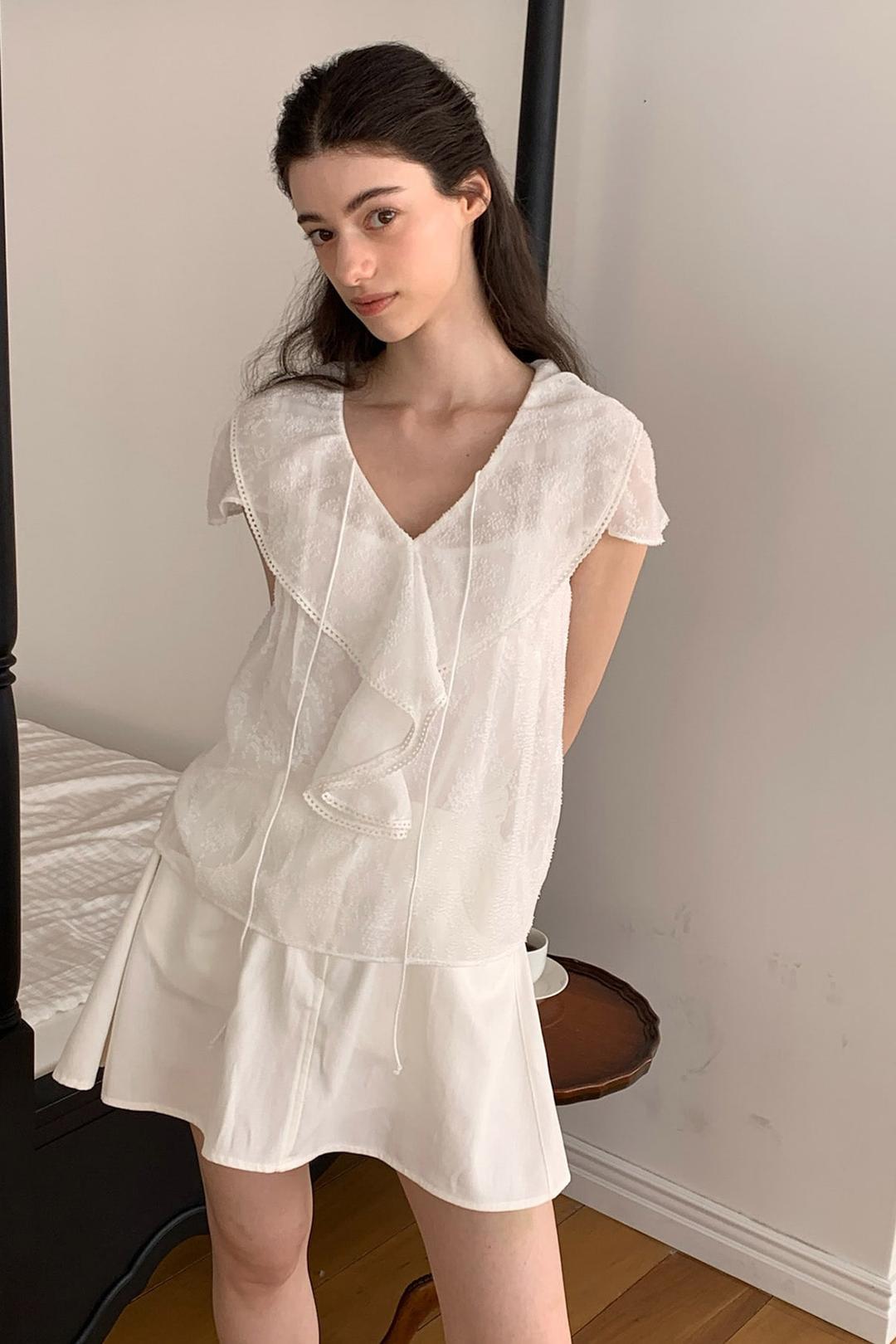 (2차 리오더) Uri blouse / White