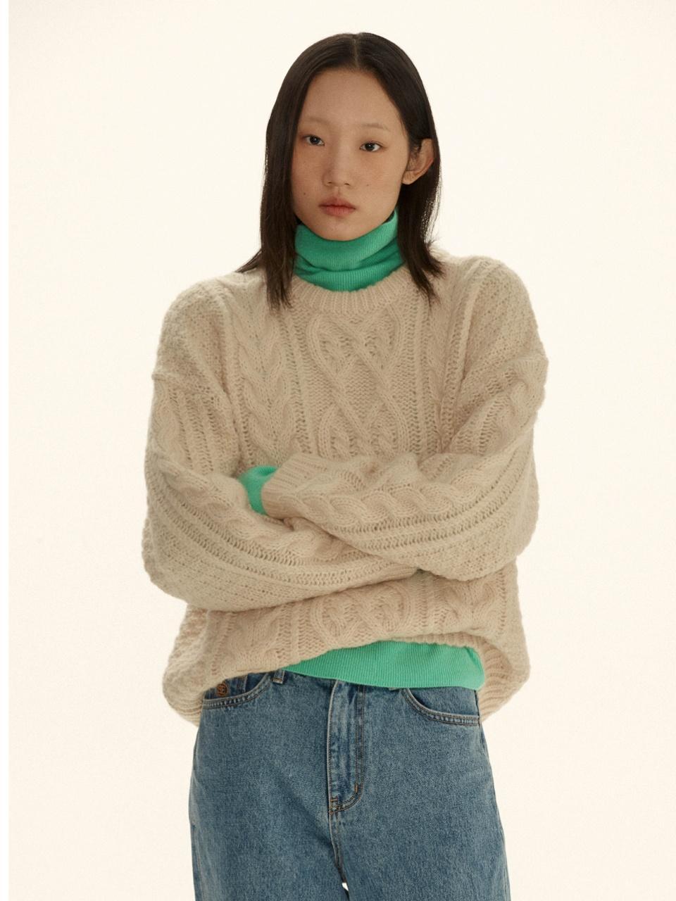 단독~12/21ㅣOld Father Sweater (Cream)