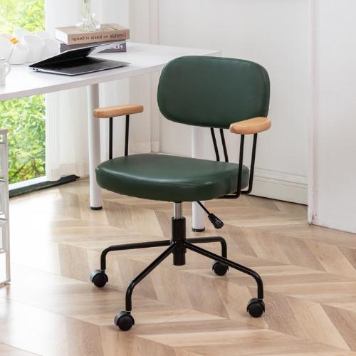 C6114 몬트 레트로 체어사무용 공부방 팔걸이 재택 바퀴 임스