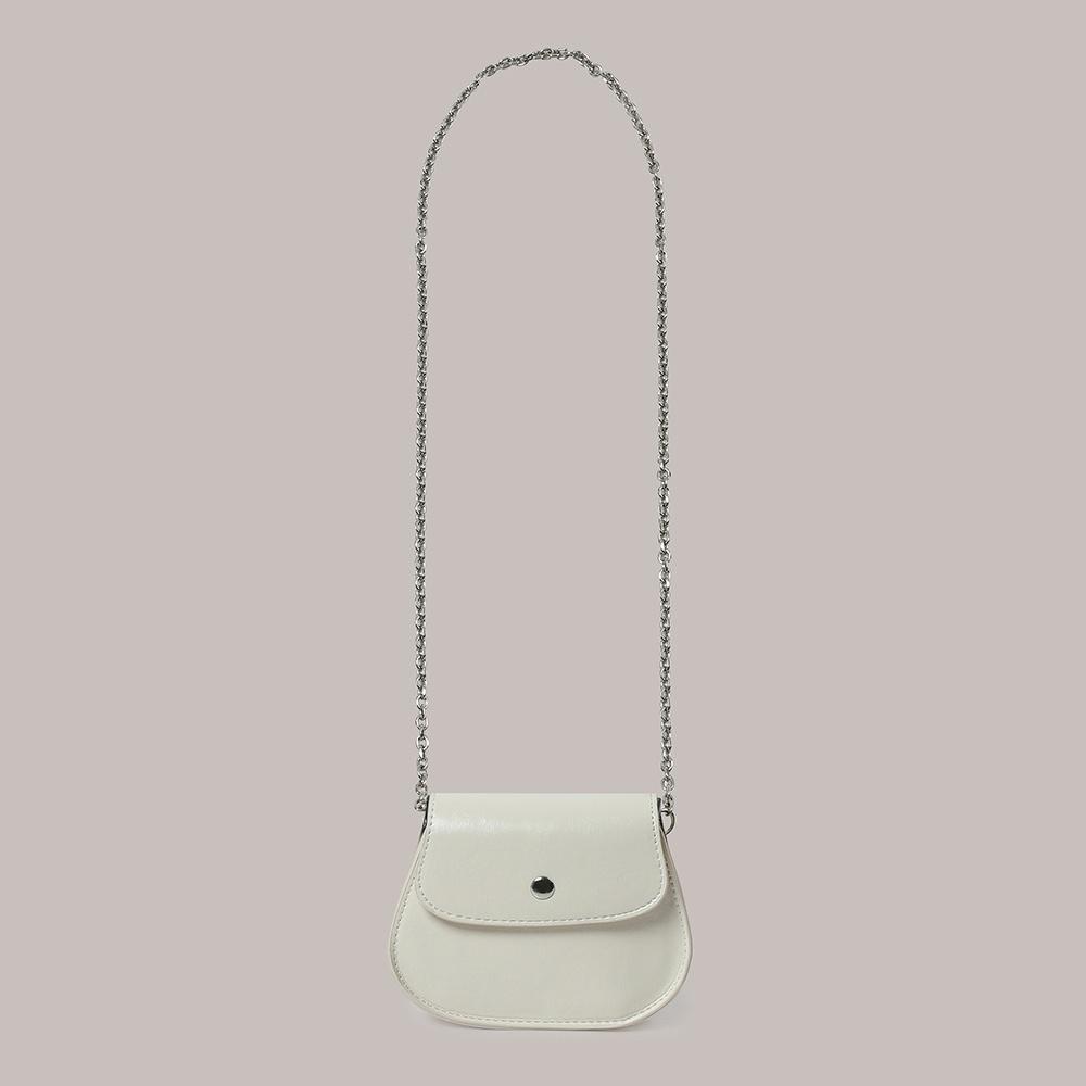 Flap Silver Mini bag - Ivory