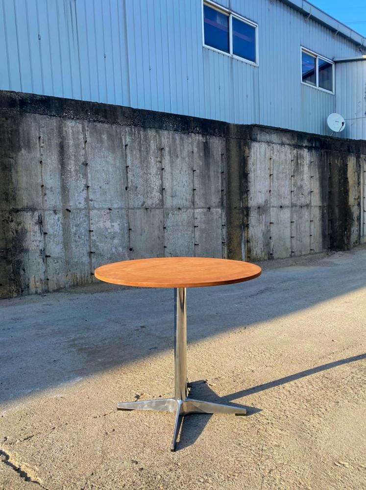 누스 미드센츄리 라왕합판 원형 문 테이블 사이드테이블