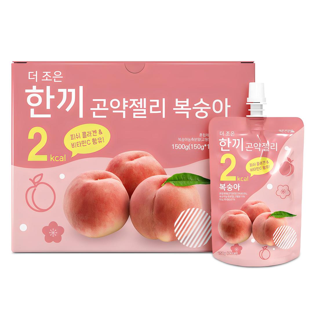 더존건강 더조은 한끼곤약젤리 복숭아, 150g, 10개