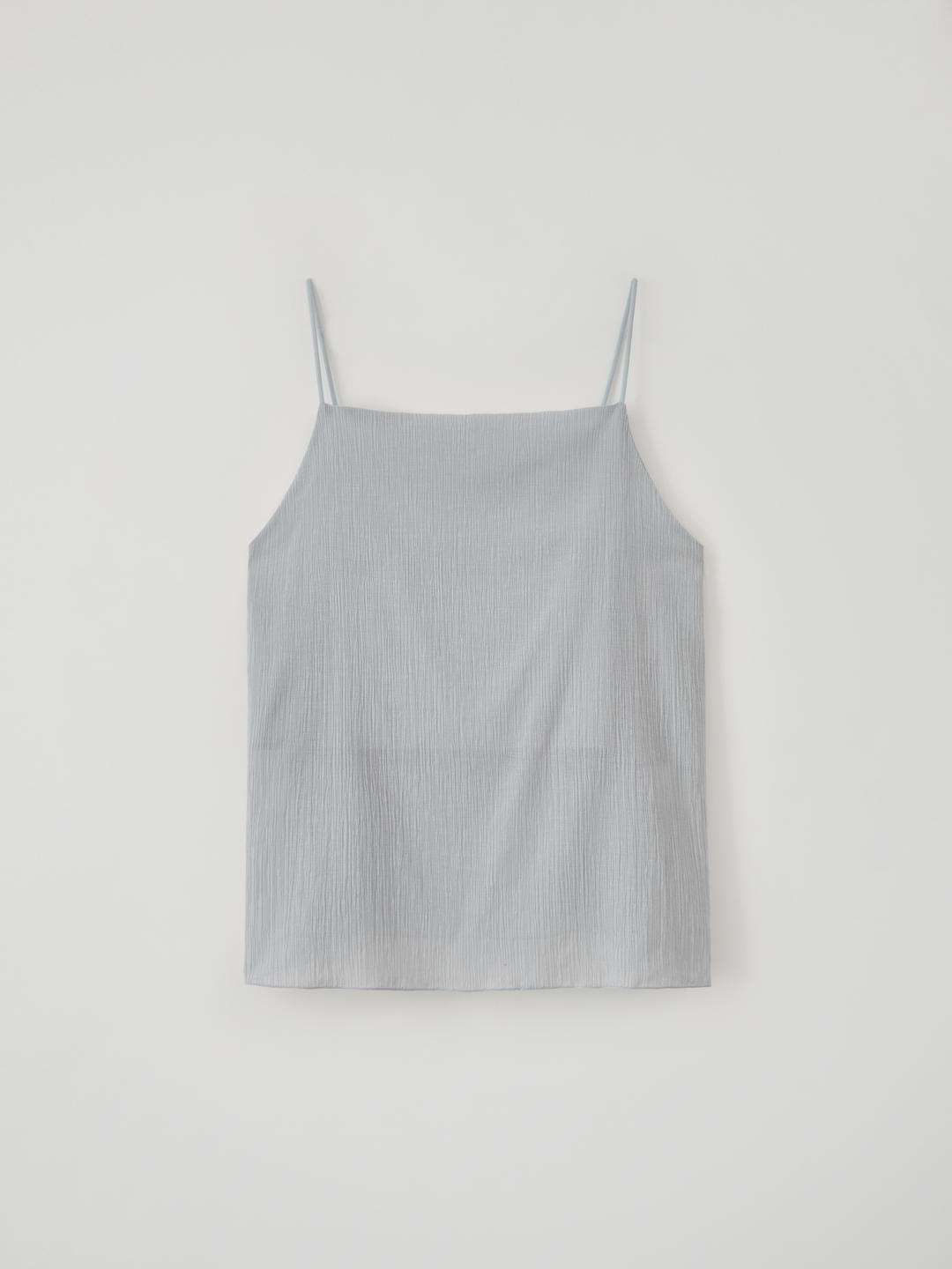 Pleated Sleeveless(Cloudy Blue)