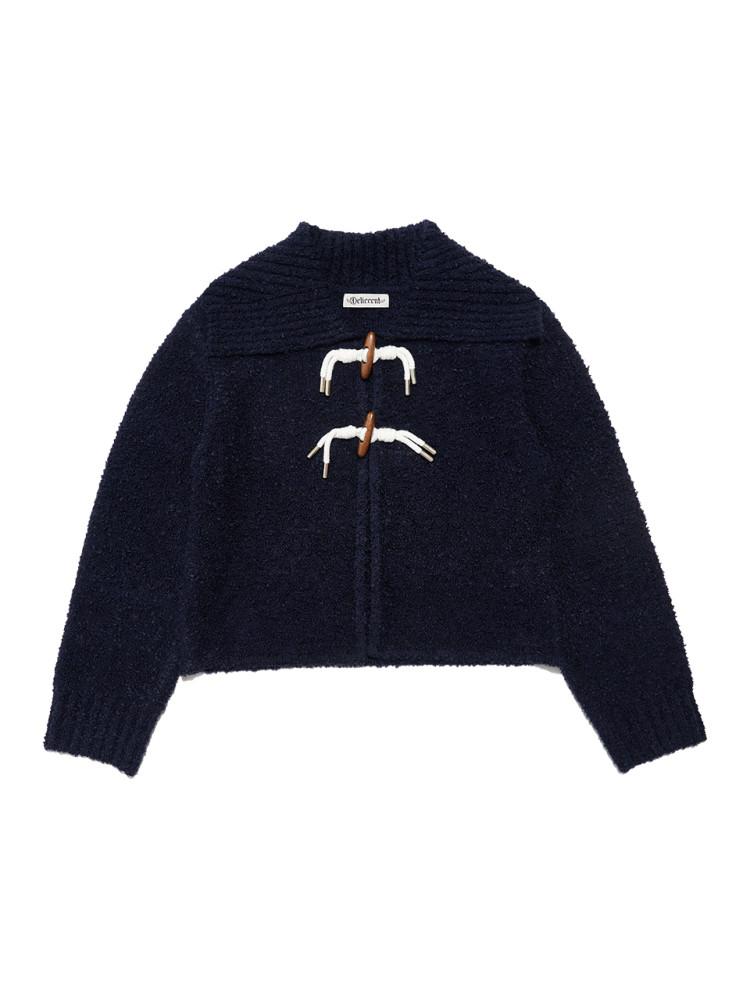 부클 토글 버튼 가디건 [NAVY]