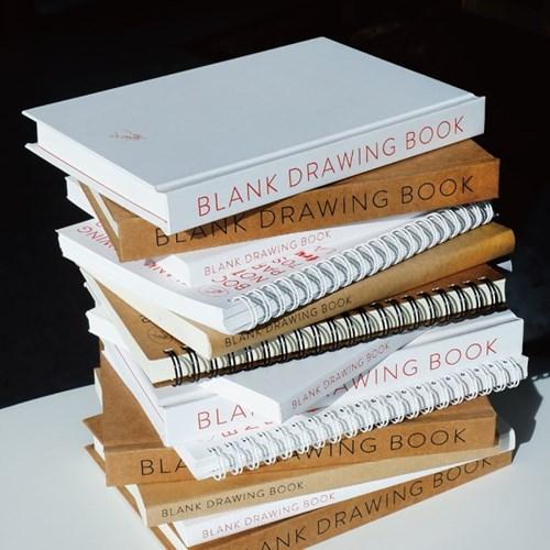 블랭크 드로잉북 B6 누드사철 스프링 하드커버