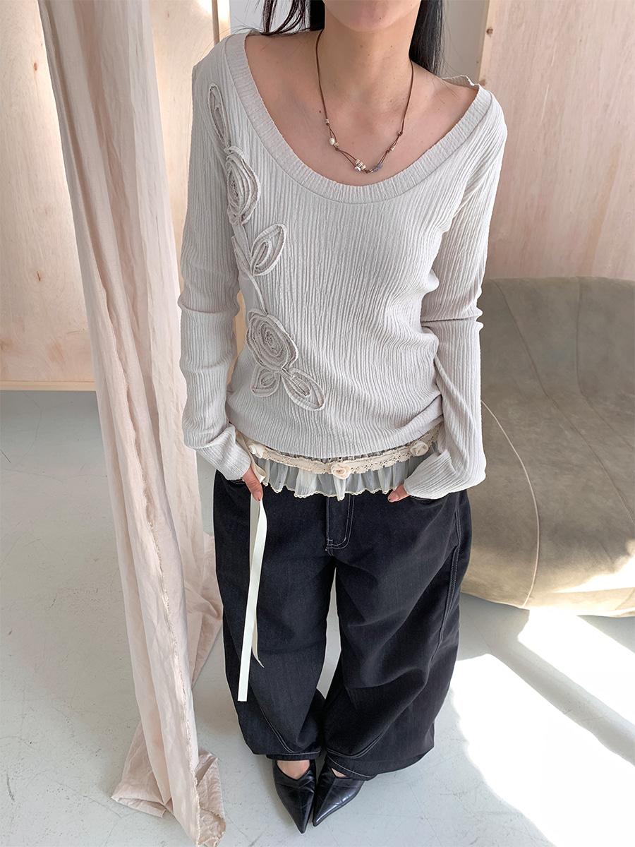 Petal trace T (2color) *주문폭주 10일소요