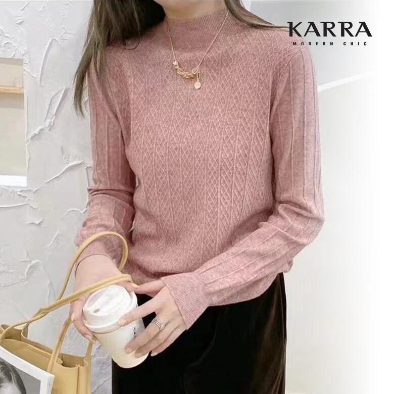 KARRA 격자짜임반목니트_KB1WKN132C