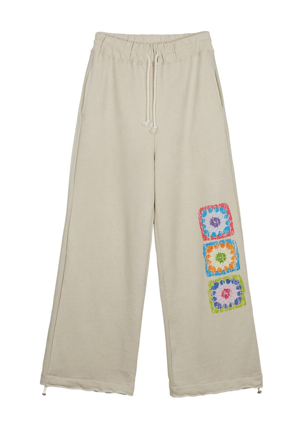 크로셰 투웨이 스웨트 팬츠 [베이지 오트]