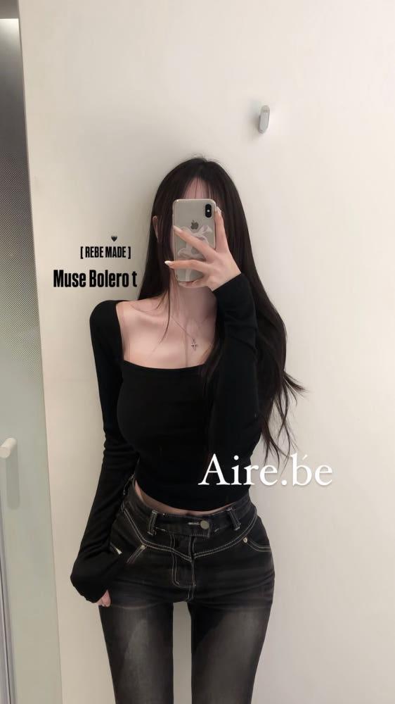 [자체제작] REBE MADE 뮤즈 볼레로 티