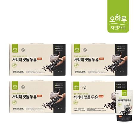 [예약배송] 고칼슘 서리태 맷돌 두유 4박스 80팩