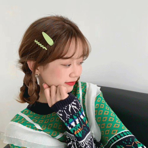 미니핀 단발집게핀 특이한 작은 앞머리 옆 나비 잔머리 옆