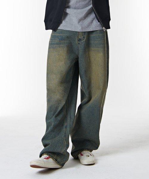 워싱 벌룬 데님 D611 - 샌드엘로우