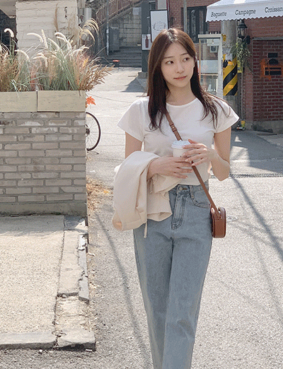 소프 반팔 티셔츠 / 여름 / 베이직 / 기본 / 출근룩