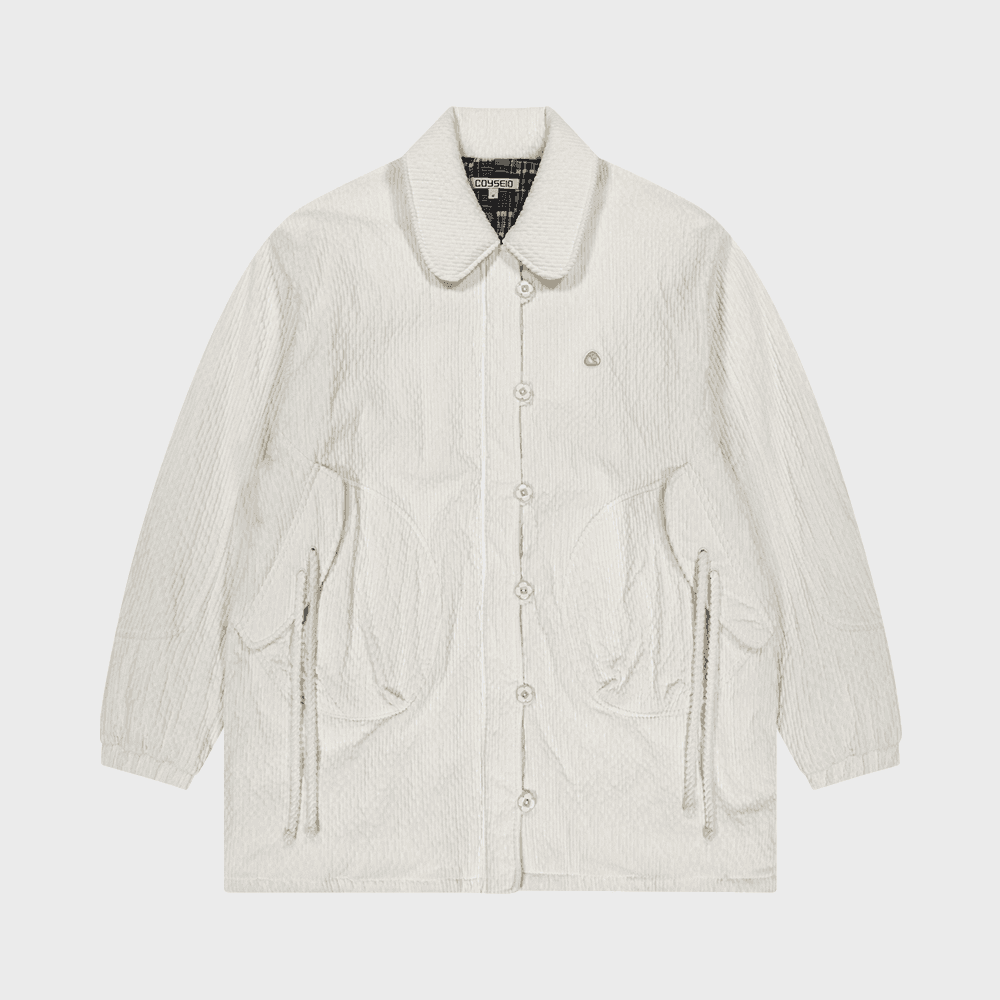 ROUND COLLAR COZY BOMBER IVORY