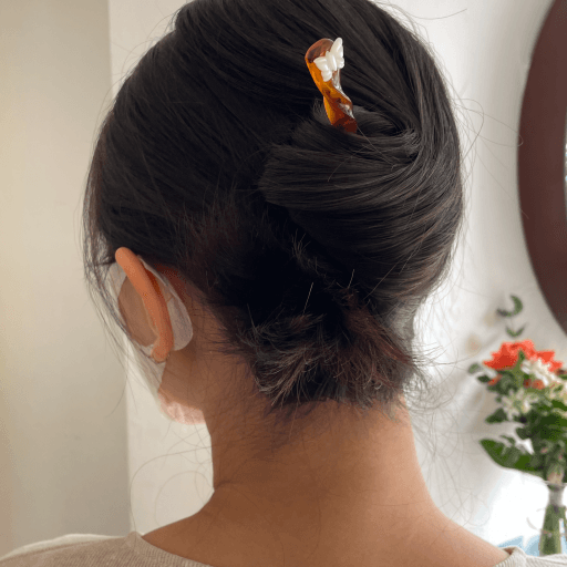 4色 신사임당 '초충도' 자개나비 아크릴비녀