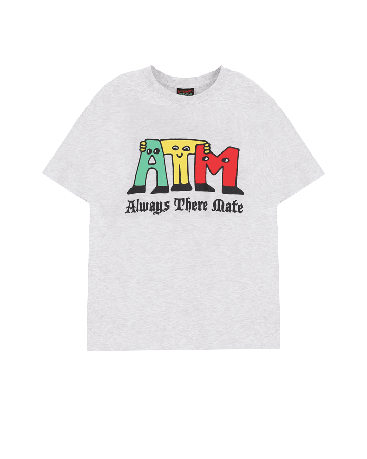 ATM X DIMZ MATE TEE (HEATHER GREY)