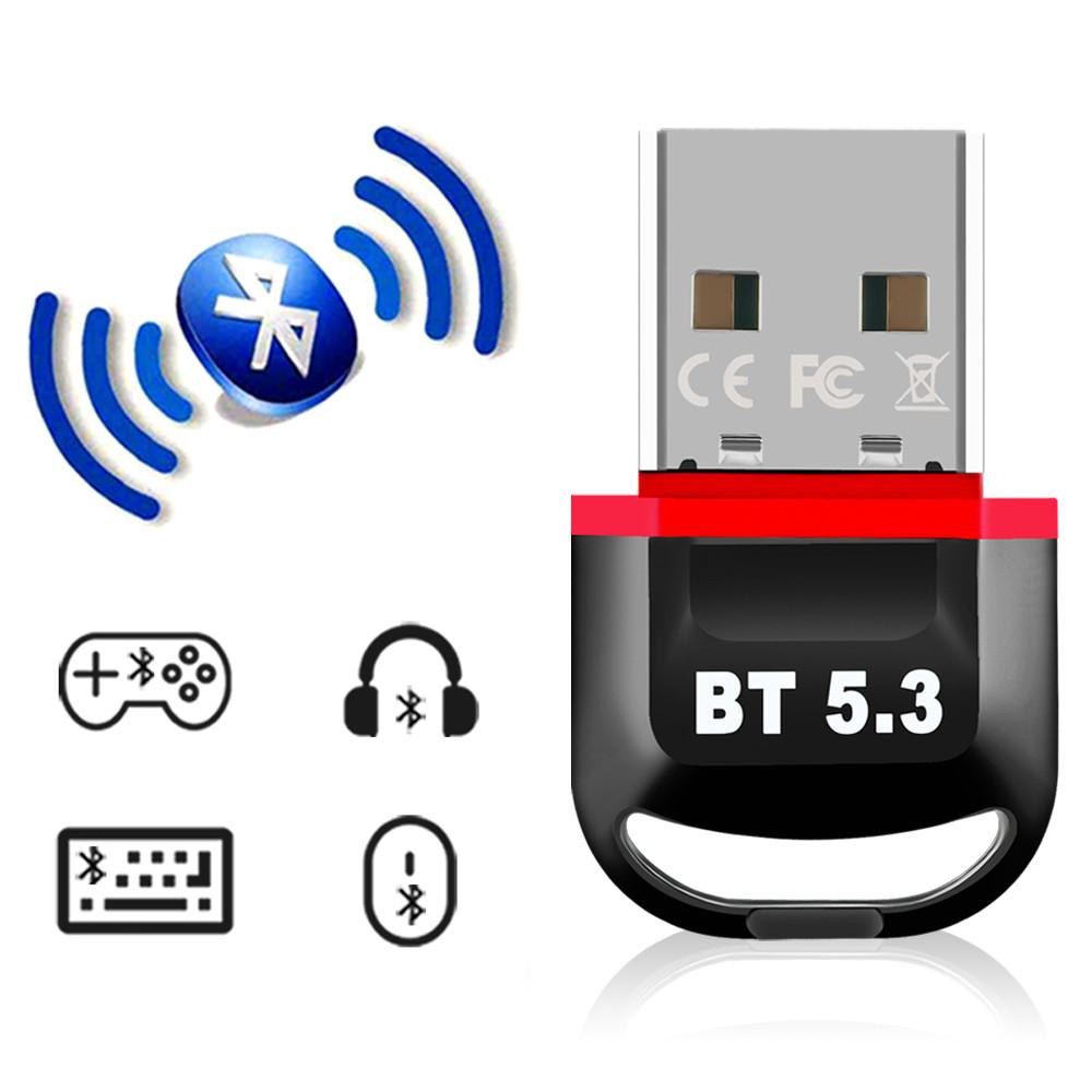 PC 블루투스 동글 5.3 무선 USB 동글이 어댑터 컴퓨터 데스크탑 스피커 이어폰 수신기