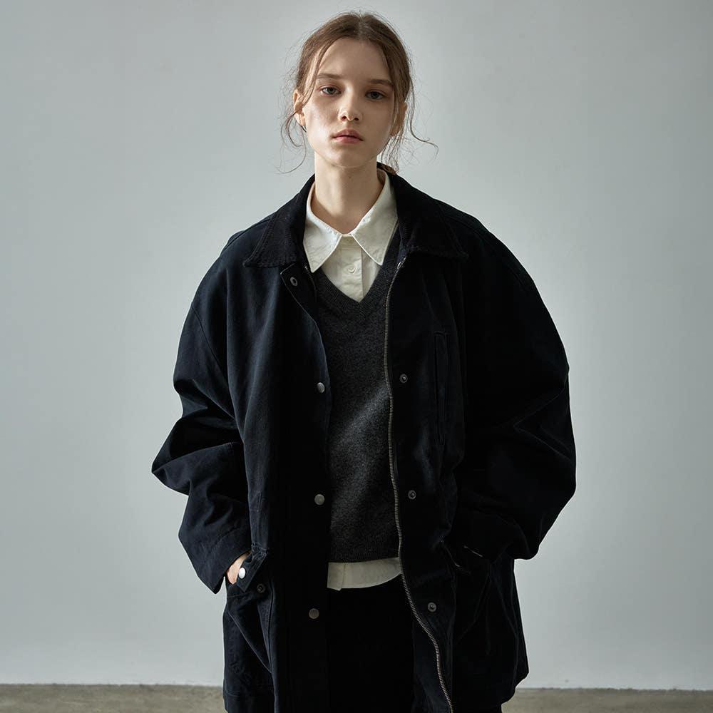 코튼 유틸리티 재킷_black