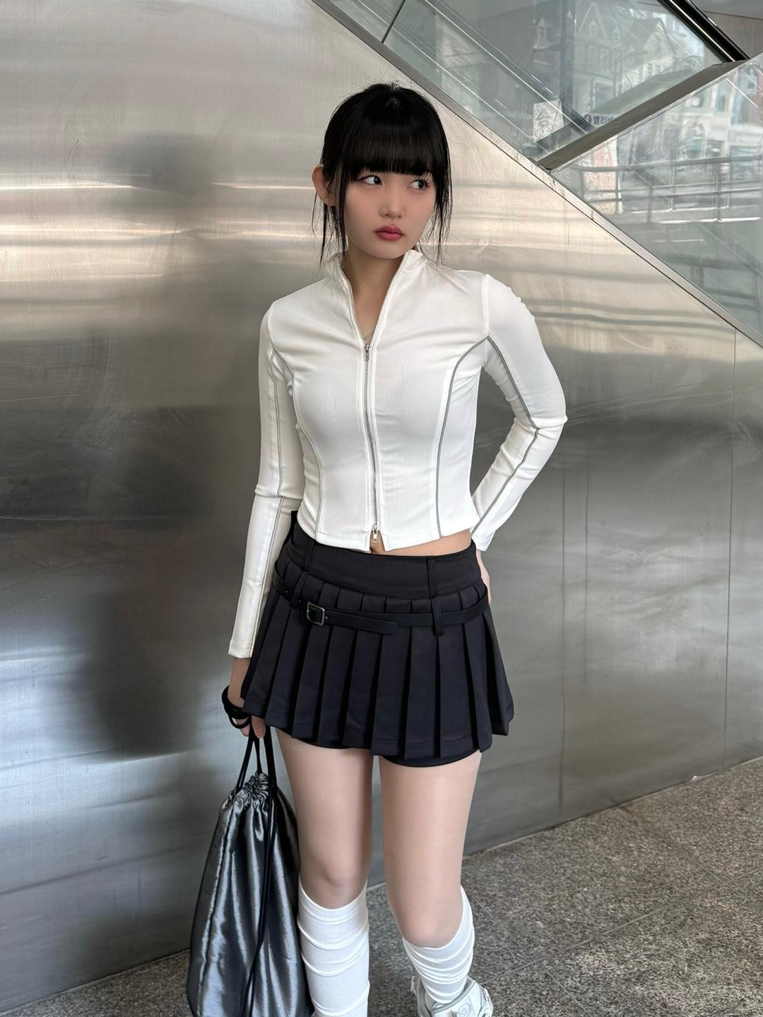 테니스 벨티드 스커트