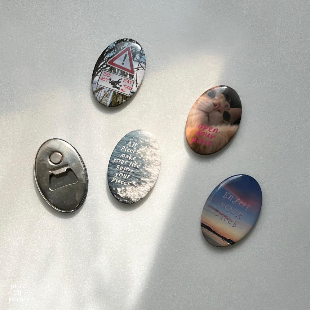 [피스오브져니] 따개 마그넷 4종