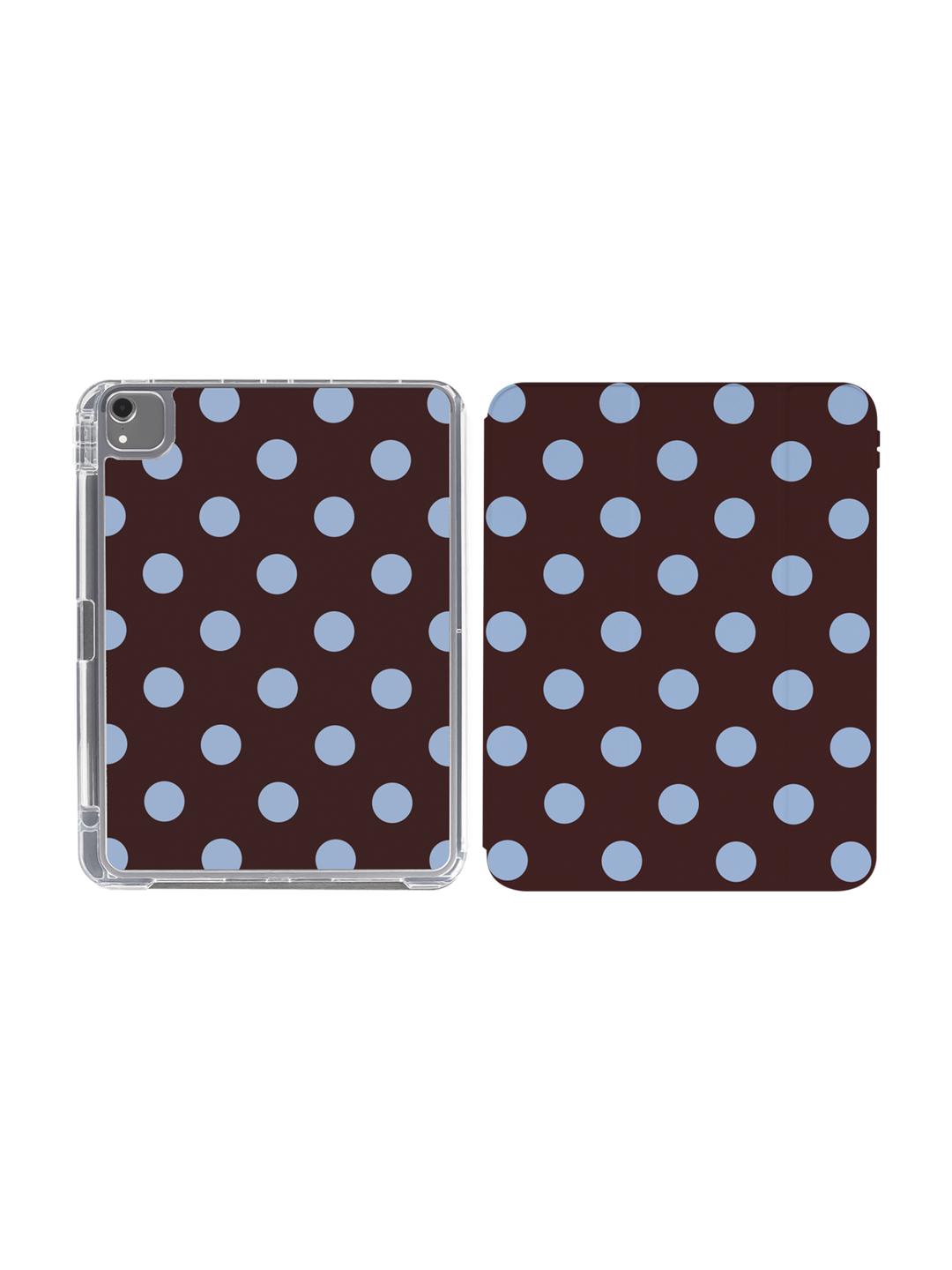 Dot iPad Case (4-Way) - Cacao Blue