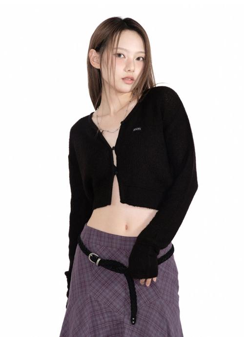 애즈온(ASON)  TEA CARDIGAN / BLACK - 사이즈 & 후기 | 무신사