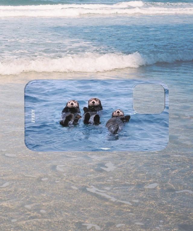 해달 수달 바다 폰케이스 여름 아이폰 갤럭시 하드케이스 [sea otter triplets hard case]