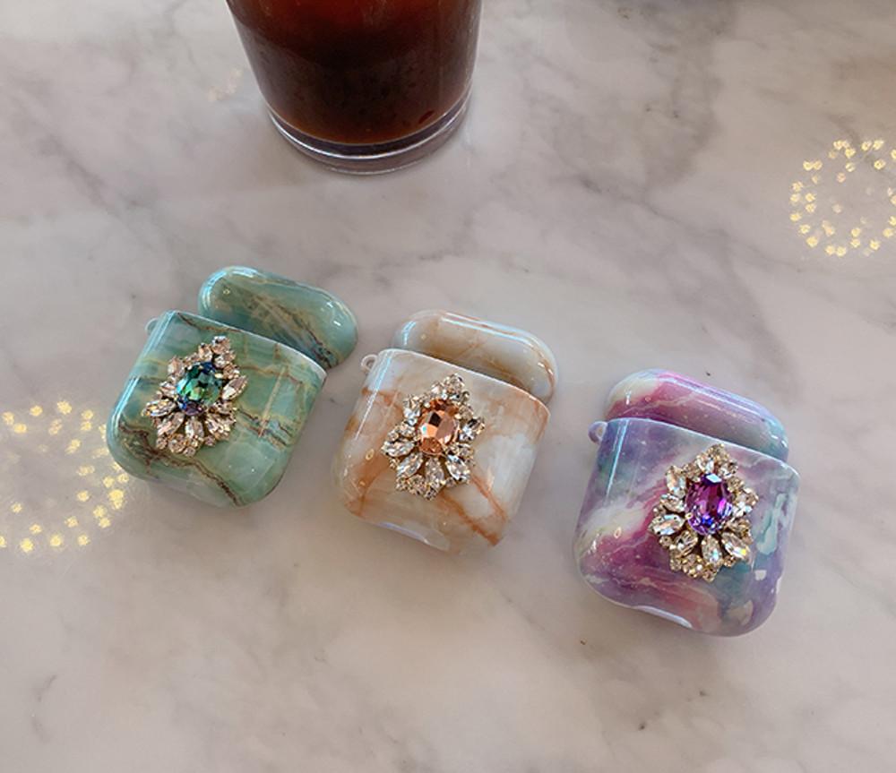 마블 보석 에어팟 케이스/ 케이스/큐빅