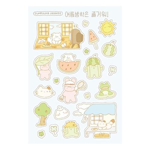 여름방학은 즐거워! 씰스티커