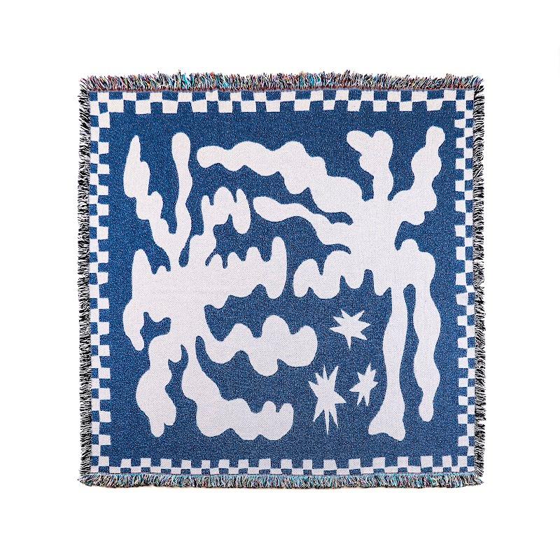 Drew's Palm Blue/Whte