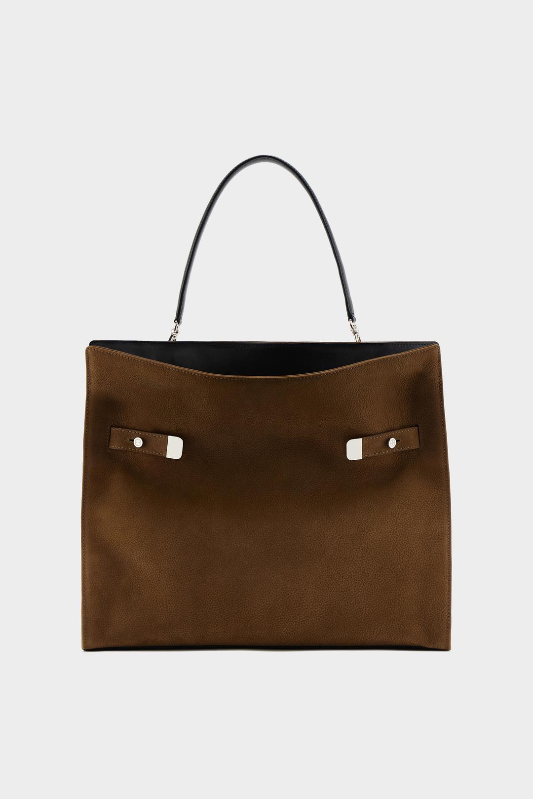 CLAIRE CITY BIG TOTE_ TAN BROWN
