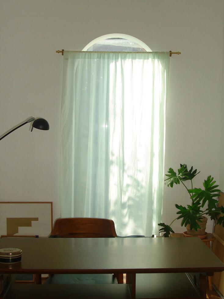 민트 베일 도어 커튼