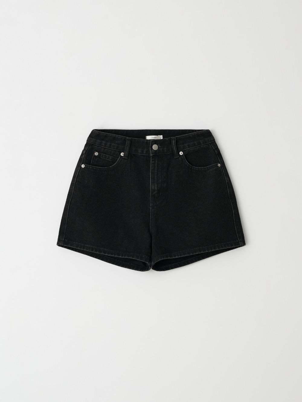 제니오 Z 에센셜 에이라인 쇼츠_블랙