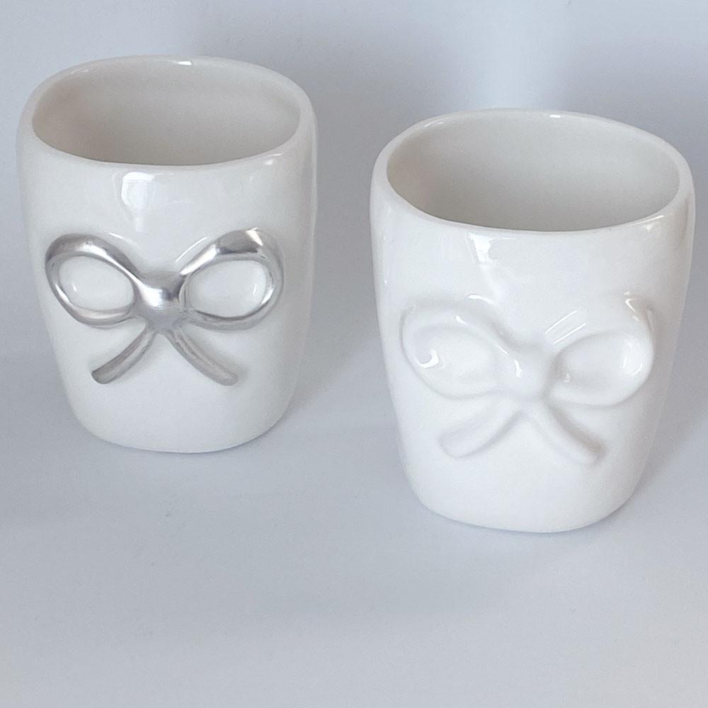 실버 라인 리본 컵 (250ml)