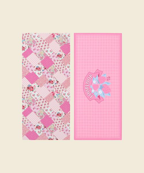 건식 스포츠 타월 [보헤미안 패치워크_핑크]