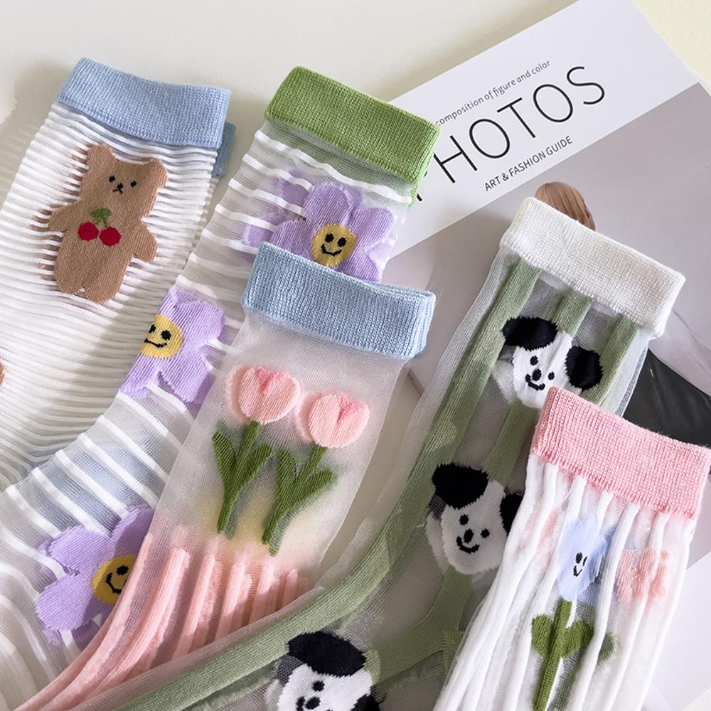 귀여운 프린트 발목스타킹 10종 유니크디자인 일러스트 패션스타킹