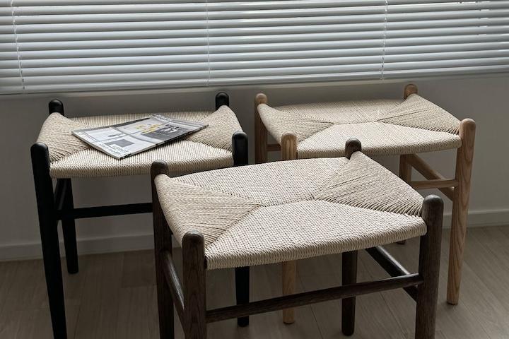 라탄스툴 원목의자 인테리어 카페의자