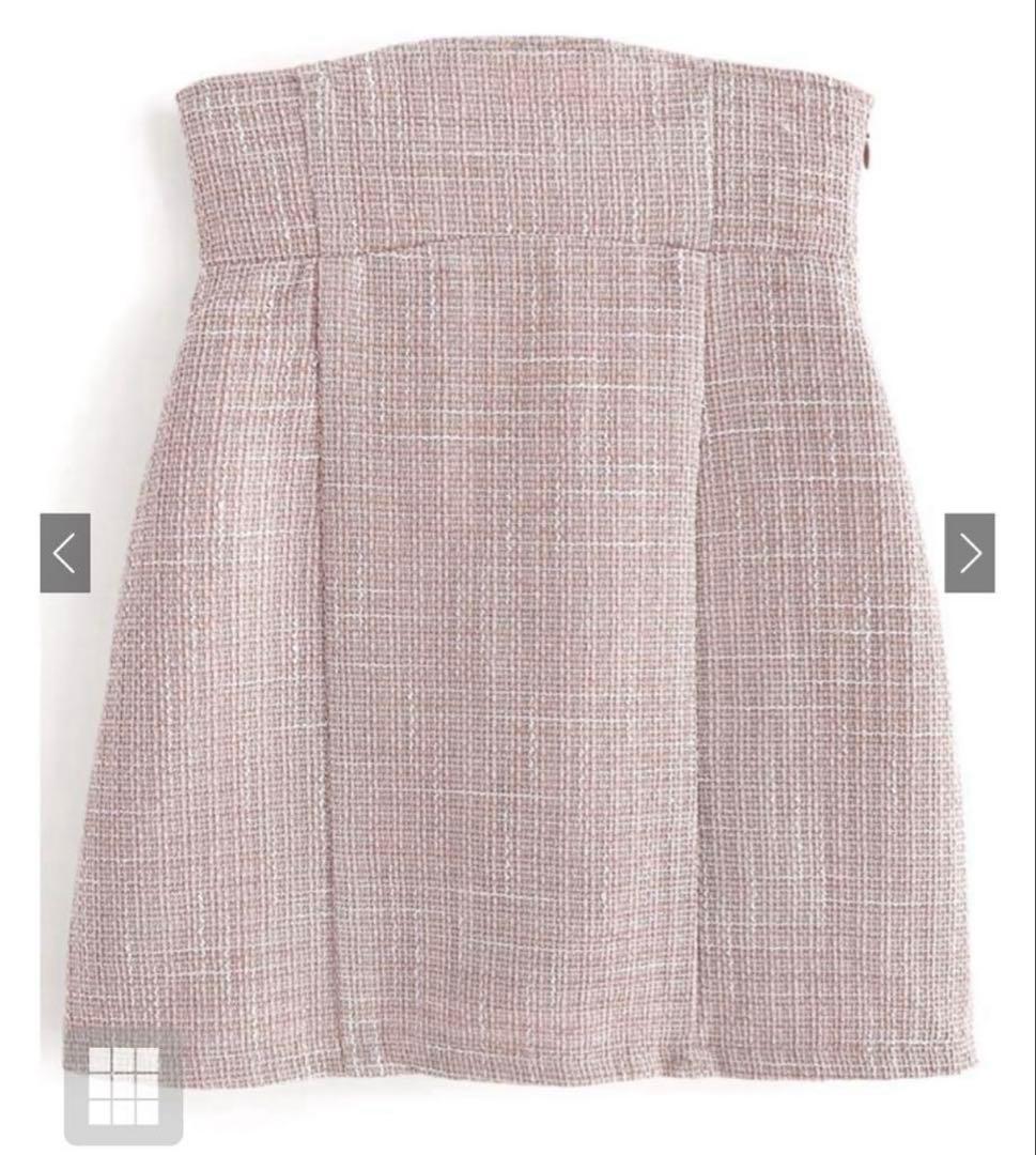 GRL ハイウエストツイードタイトミニスカート[gc224]