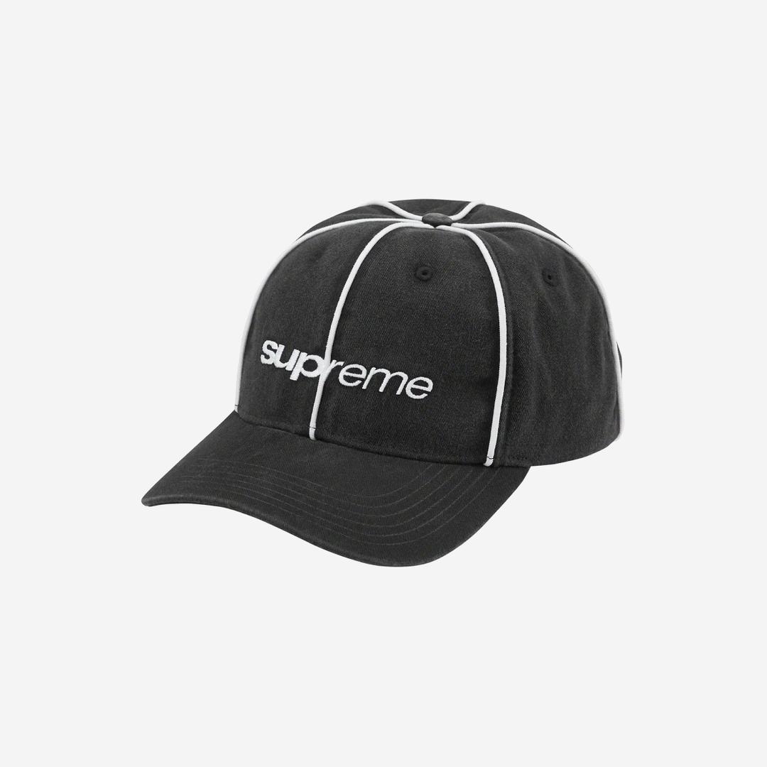 Supreme Piping 6-Panel Black - 22FW
