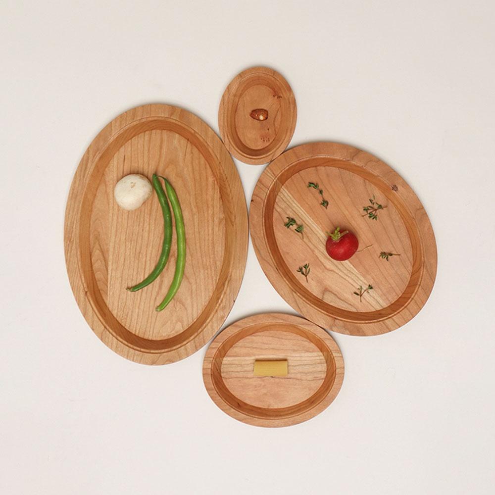 L series_Oval Plate_Cherry